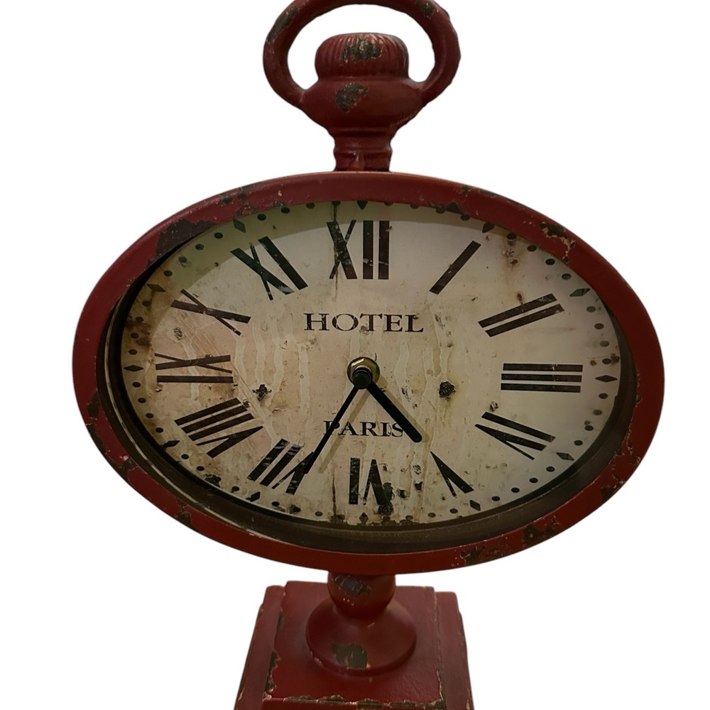 Others Follow Red Vintage Wall Clock